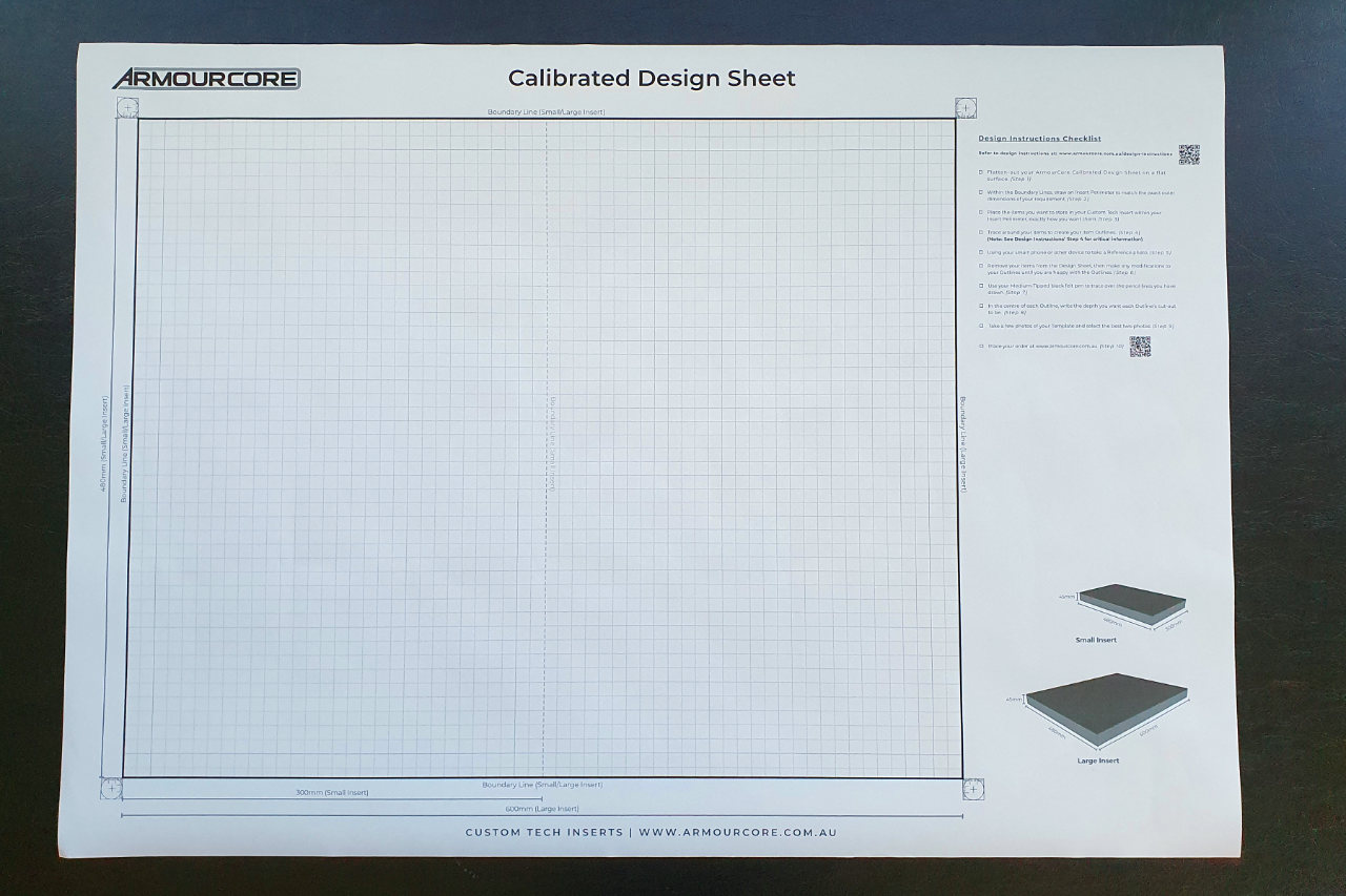 Instruction Image (Rev 2), Step 01 armourcore.com.au - Custom Tech Inserts