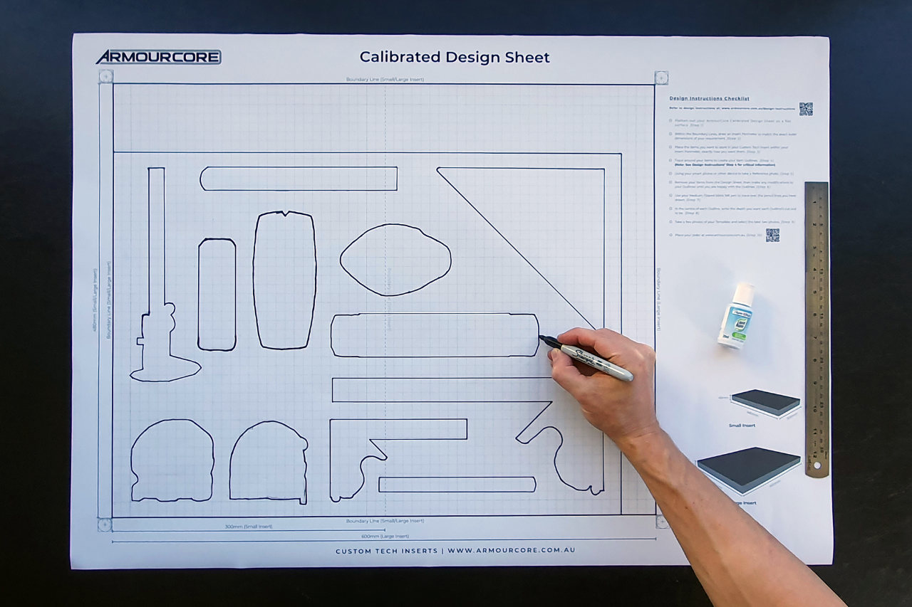 Instruction Image (Rev 2), Step 07 armourcore.com.au - Custom Tech Inserts